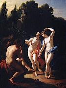 Pieter van der Werff Deux femmes dansant devant un berger jouant du pipeau, dit aussi Nymphes dansant oil